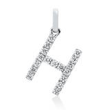 Anhänger 18 kt WG, 17 Brill. 0,18 ct, TW-si