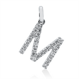 Anhänger 18 kt WG, 25 Brill. 0,26 ct, TW-si