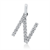 Anhänger 18 kt WG, 20 Brill. 0,21 ct, TW-si
