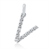 Anhänger 18 kt WG, 13 Brill. 0,14 ct, TW-si