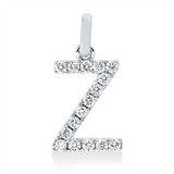 Anhänger 18 kt WG, 16 Brill. 0,17 ct, TW-si