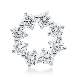Anhänger 18 kt WG, 8 Brill. 0,25 ct, W-si