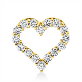 Anhänger 14 kt GG, 16 Brill. 0,65 ct, I-si