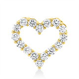 Anhänger 14 kt GG, 16 Brill. 0,34 ct, W-si/pi