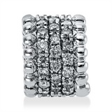Anhänger 14 kt WG, 51 Brill. 0,26 ct, TW-pi