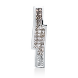 Anhänger 18 kt WG, 38 Princ. 1,10 ct, fancy