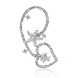 Anhänger 18 kt WG, 5 Nav. 0,33 ct, I-si, 76 Brill. 0,64 ct, I-pi
