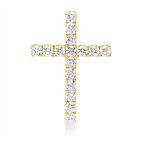 Anhänger 18 kt GG, 16 Brill. 1,18 ct, TW-si