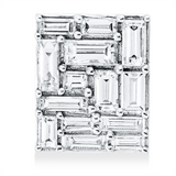 Anhänger 18 kt WG, 4 Bag. 0,41 ct, TW-vsi, 10 Bag. 0,45 ct, TW-vsi