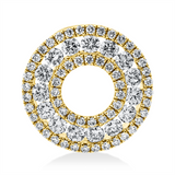 Anhänger 18 kt GG, 70 Brill. 0,64 ct, I-si