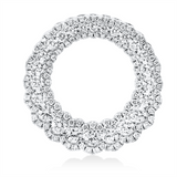 Anhänger 18 kt WG, 130 Brill. 1,25 ct, TW-si