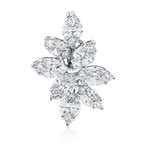ABVERKAUF Anhänger 18 kt WG, 16 Princ. 0,74 ct, TW-vsi, 16 Nav. 1,52 ct, TW-vsi