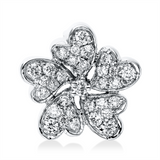 Anhänger 18 kt WG, 31 Brill. 0,32 ct, TW-si