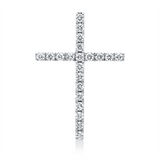 Anhänger 18 kt WG, 21 Brill. 0,16 ct, W-si