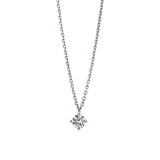 Collier 14 kt WG, 1 Brill. 0,16 ct, TW-si