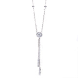 Collier 18 kt WG, 19 Brill. 0,51 ct, TW-si, L:42 cm