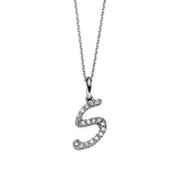 Collier 18 kt WG, 18 Brill. 0,07 ct, TW-si