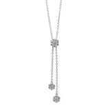 Collier 18 kt WG, 21 Brill. 0,76 ct, TW-si