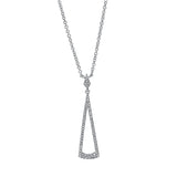 Collier 18 kt WG, 64 Dia. 0,15 ct, W-si
