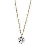 Collier 18 kt GG, GIA7386298874, 1 Brill. 1,01 ct, TW-si