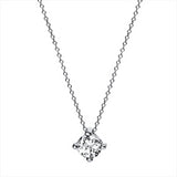 Collier 14 kt WG, 1 Brill. 0,25 ct, TW-si