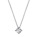 Collier 950 Pt Platin, 1 Brill. 0,25 ct, TW-si