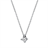Collier 14 kt WG, 1 Brill. 0,10 ct, TW-si