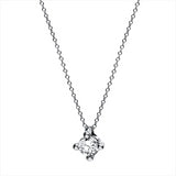Collier 18 kt WG, 1 Brill. 0,20 ct, TW-si