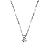 Collier 18 kt WG, 1 Brill. 0,05 ct, TW-si