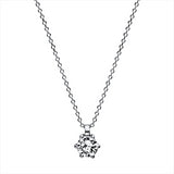 Collier 18 kt WG, 1 Brill. 0,20 ct, TW-si