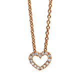 Collier 18 kt RG, 15 Brill. 0,04 ct, TW-si