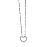 Collier 18 kt WG, 18 Brill. 0,04 ct, TW-si