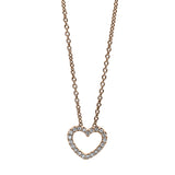Collier 18 kt RG, 21 Brill. 0,05 ct, TW-si