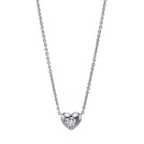Collier 18 kt WG, 1 Brill. 0,12 ct, TW-si