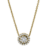 Collier 18 kt GG, 9 Brill. 0,16 ct, TW-si, 16 Brill. 0,14 ct, TW-si