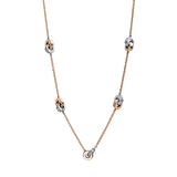 Collier 18 kt RG+WG, 55 Brill. 0,24 ct, TW-si