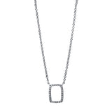 Collier 18 kt WG, 14 Dia. 0,07 ct, W-si