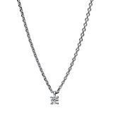 Collier 18 kt WG, 1 Brill. 0,05 ct, TW-si