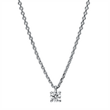 Collier 18 kt WG, 1 Brill. 0,15 ct, TW-si