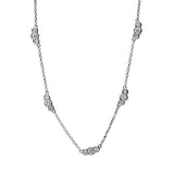 Collier 18 kt WG, 5 Brill. 0,21 ct, TW-si, 10 Brill. 0,14 ct, TW-si