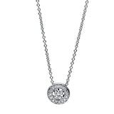 Collier 18 kt WG, 17 Brill. 0,17 ct, TW-si