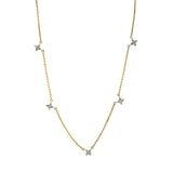 Collier 18 kt GG, 25 Brill. 0,30 ct, TW-si