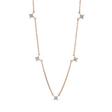 Collier 18 kt RG, 25 Brill. 0,30 ct, TW-si