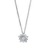 Collier 18 kt WG, 1 Brill. 0,24 ct, TW-si, 10 Brill. 0,28 ct, TW-si