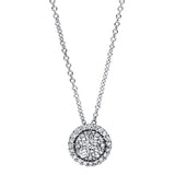 Collier 18 kt WG, 4 Brill. 0,17 ct, TW-si, 25 Brill. 0,12 ct, TW-si