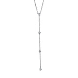 Collier 18 kt WG, mit ZÖ 45,7 cm + 48,3 cm, 12 Brill. 0,33 ct, TW-si