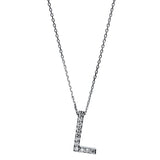 Collier 14 kt WG, 11 Brill. 0,07 ct, TW-si
