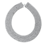 Collier 18 kt WG, Verlängerung, 330 Brill. 57,02 ct, 78 Brill. 15,45 ct, 970 Brill. 95,24 ct, TW-vsi