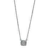 Collier 18 kt WG, 25 Brill. 0,15 ct, TW-si