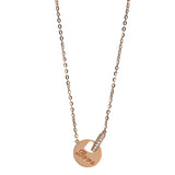Collier 18 kt RG, 7 Brill. 0,04 ct, TW-si